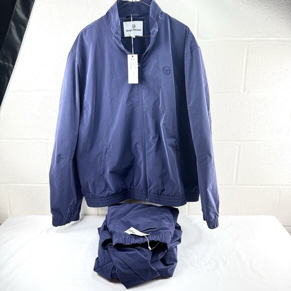 Sergio Tacchini Tracksuit XXL - Nico - Blue Eclipse, Embroidery, New With Tags - Picture 9 of 16
